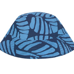 Global Mamas Adult Sun Hat: Deco Leaf-Spruce-Organic-S/M
