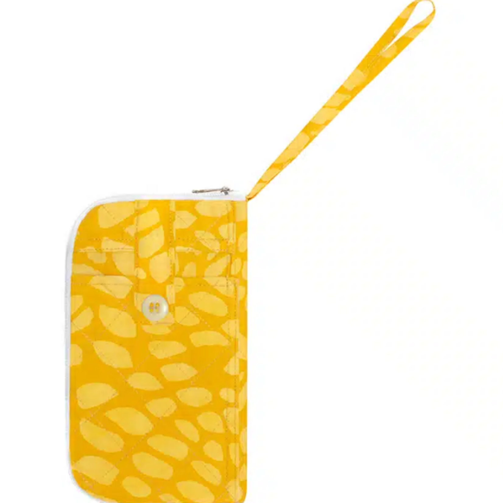 Global Mamas Travel Wallet: Floral Burst-Gold-Organic