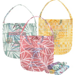 Global Mamas Eco Roll-Up Shopper Tote: Flour Sack- Assorted