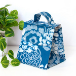 Global Mamas Lunch Bag: Blooms-Indigo-Organic