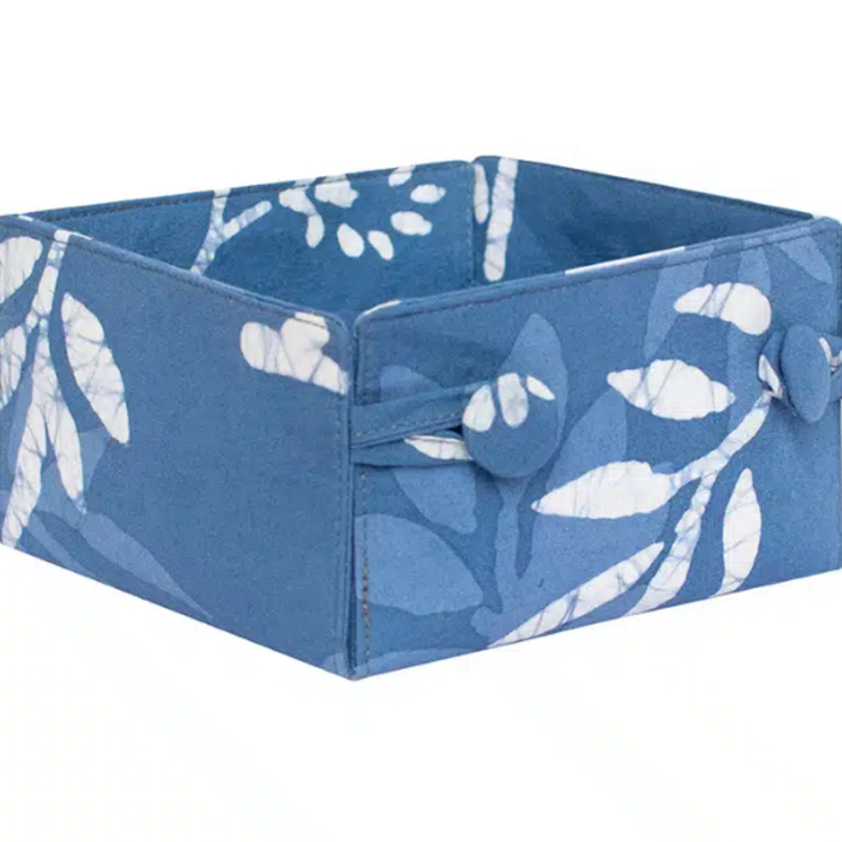 Global Mamas Button Basket Mini-Forage-Stone Blue-Organic