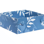 Global Mamas Button Basket: Forage-Stone Blue-Organic