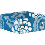 Global Mamas Button Basket: Blooms-Indigo-Organic