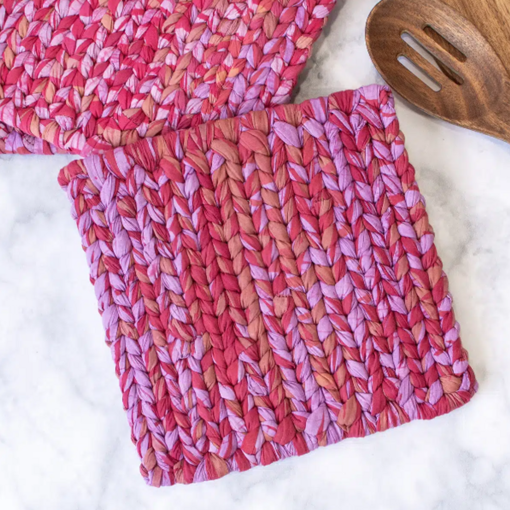 Global Mamas Trivet: Woven-Melon-Organic