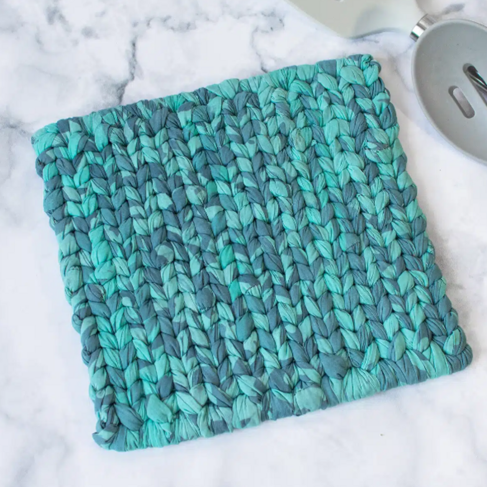 Global Mamas Trivet: Woven-Sea Glass-Organic