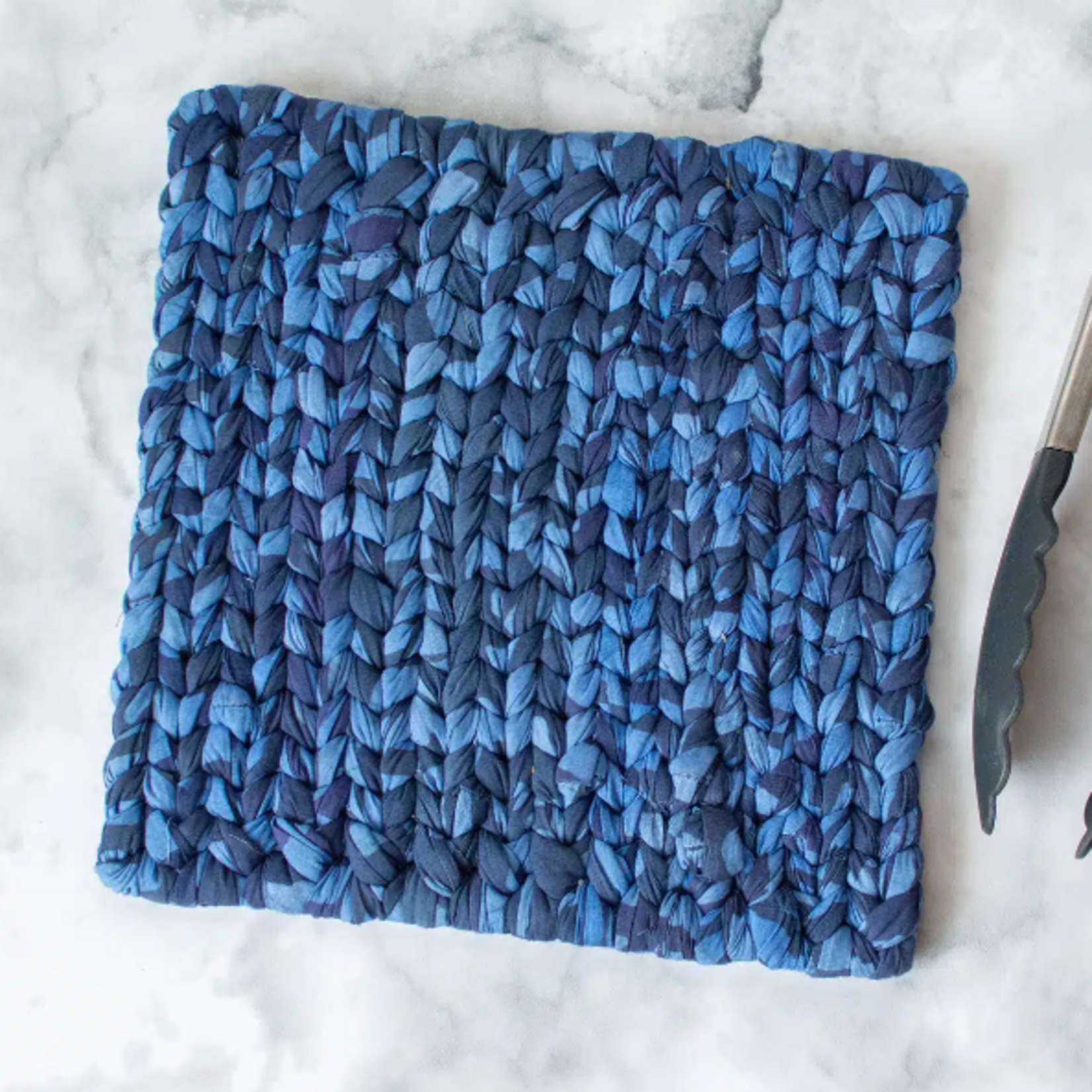 Global Mamas Trivet: Woven-Navy-Organic