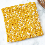 Global Mamas Trivet: Woven-Gold-Organic