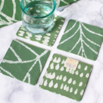 Global Mamas Coasters: Canopy-Sage-Organic