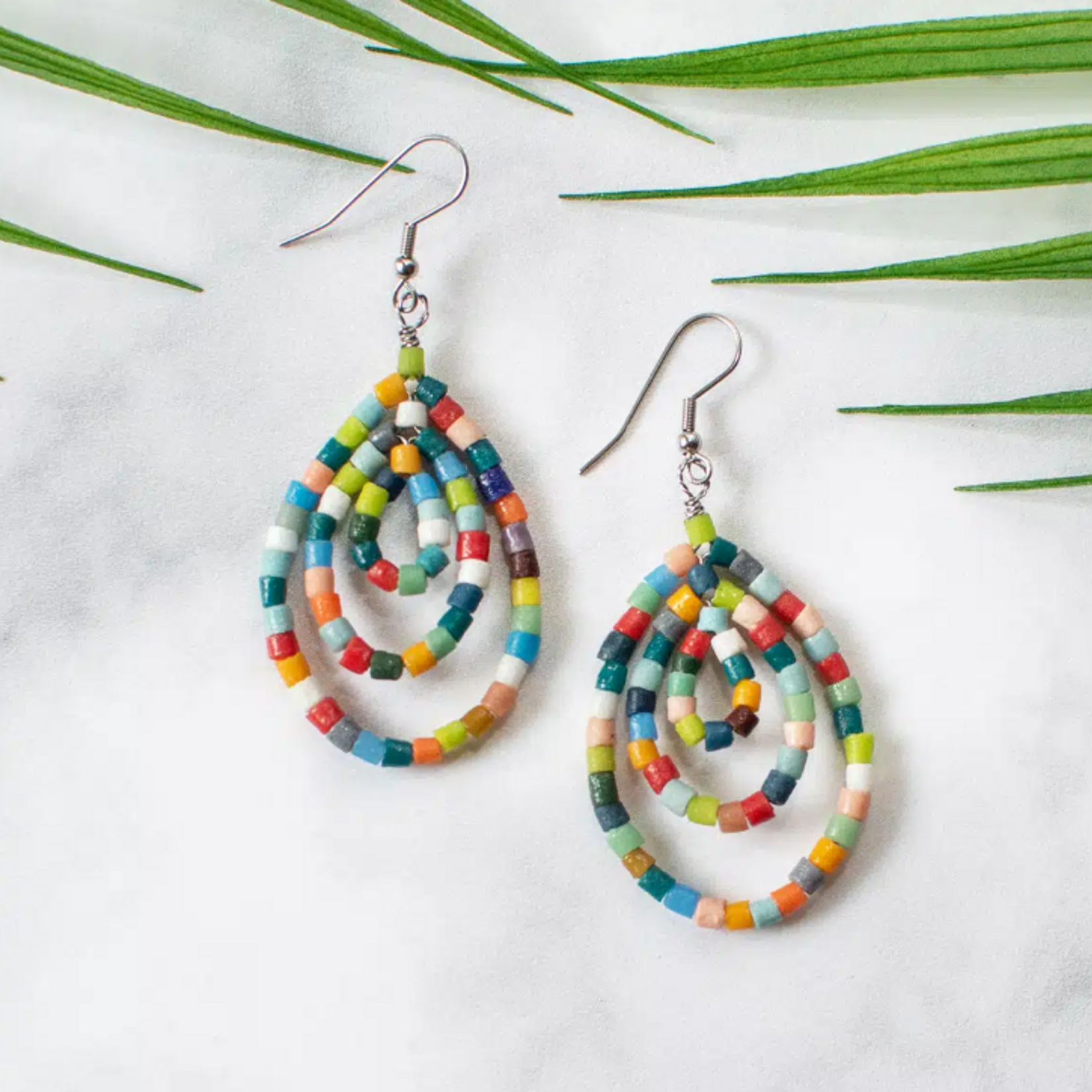 Global Mamas Sankofa: Earrings-Rainbow