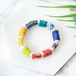 Global Mamas Marbles: Bracelet-Rainbow