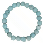 Global Mamas Pearls: Bracelet-Light Blue