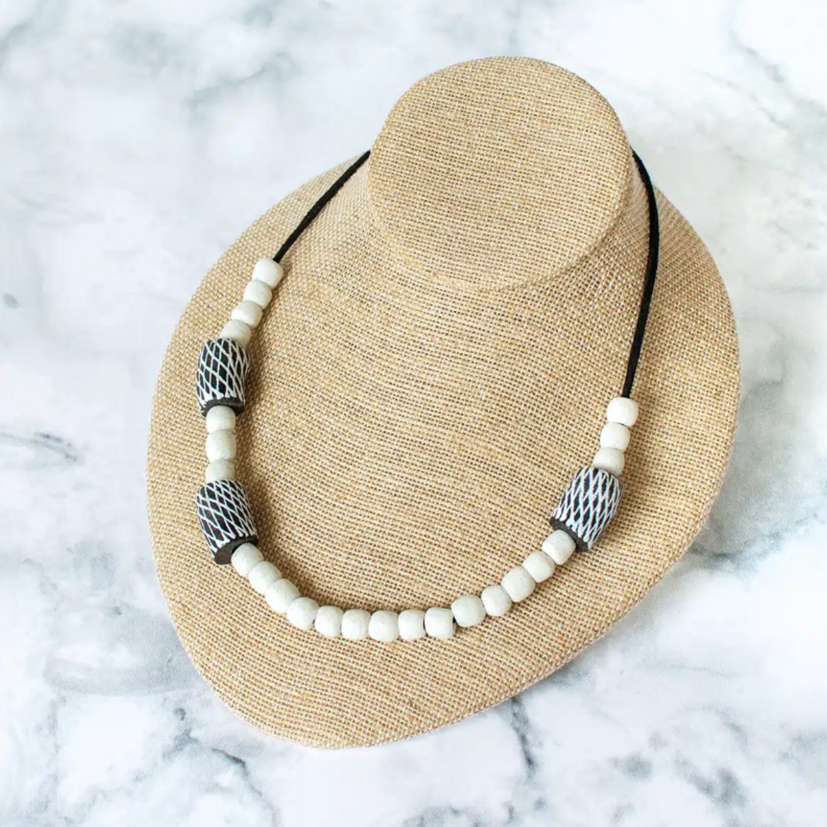 Global Mamas Harmony: Necklace-White