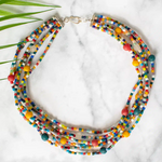 Global Mamas Glass Rainbows: Necklace-Rainbow