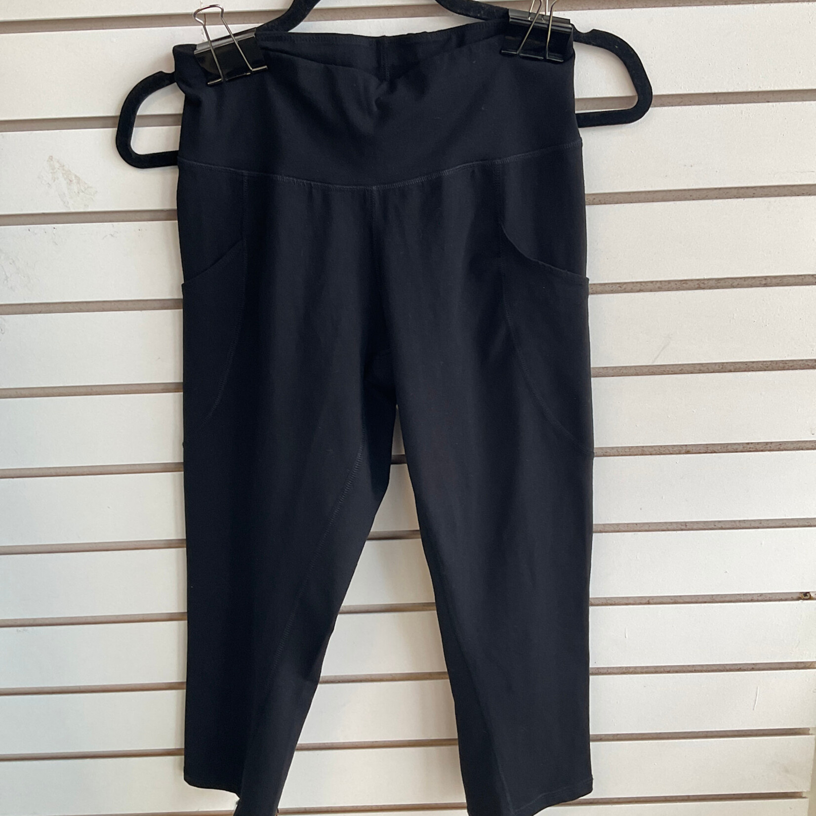 Maggie's Organics Blackout Organic Cotton Midcalf Leggings M