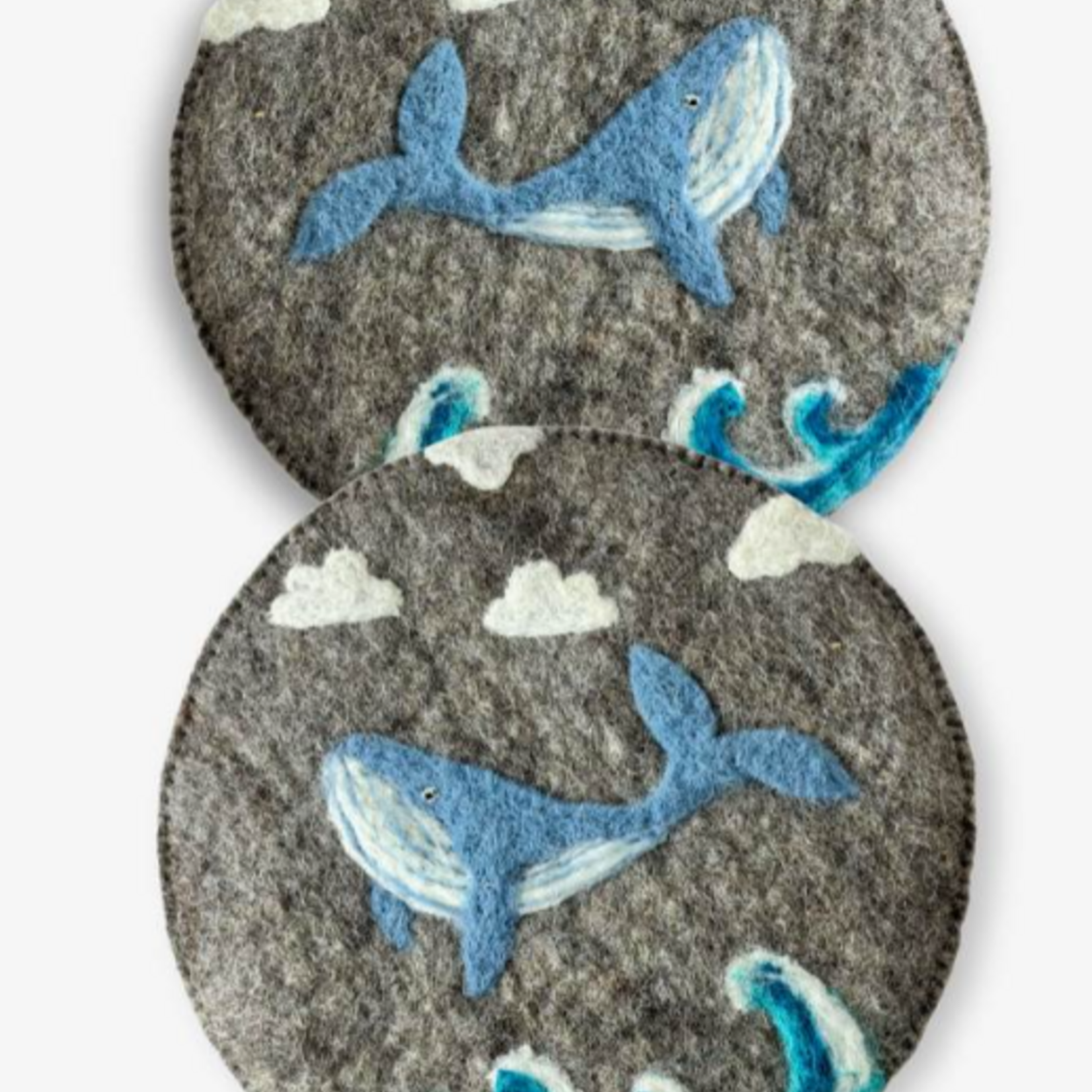 Ganesh Himal Whale Felt Trivet