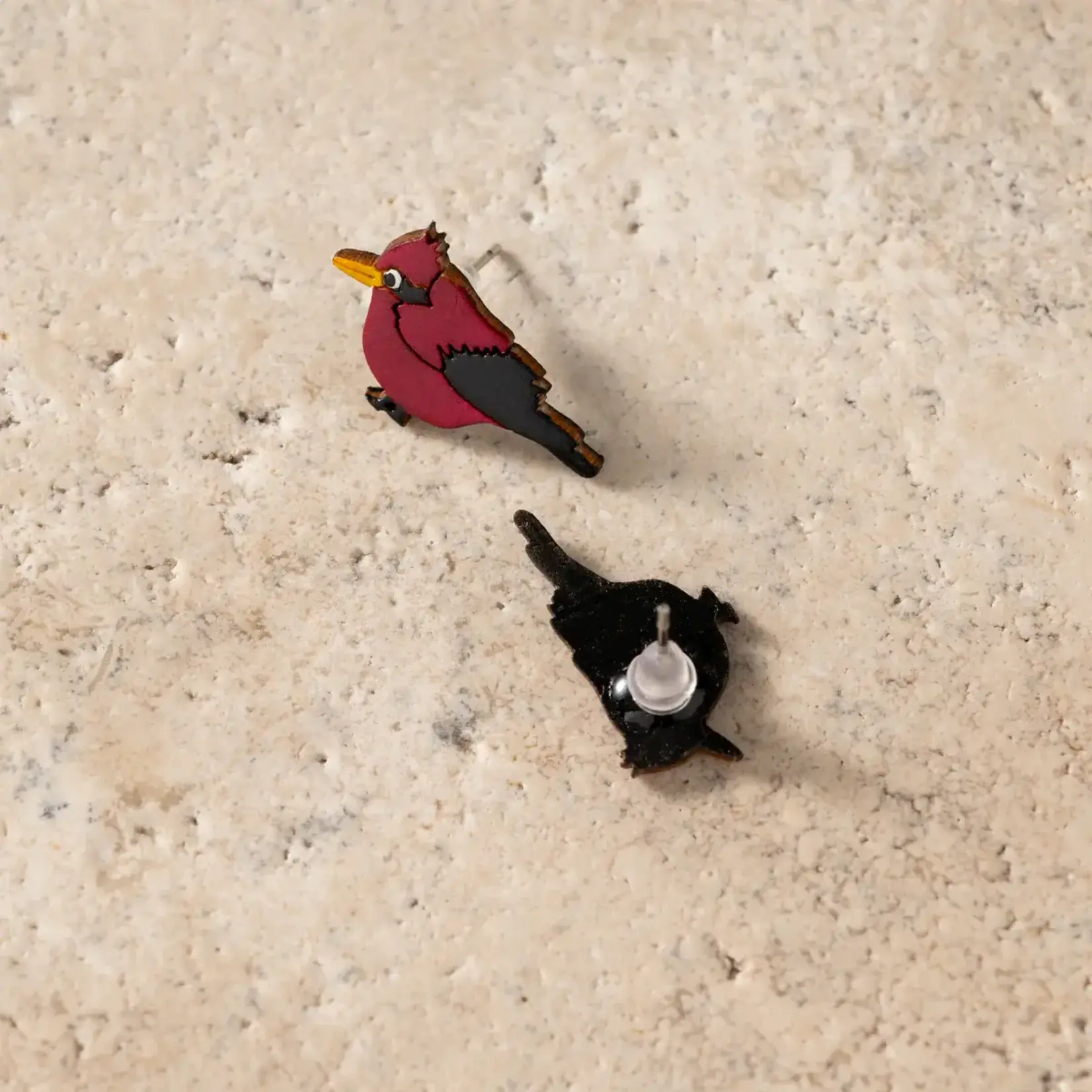 Ten Thousand Villages Carmesi Cardinal Gourd Earrings