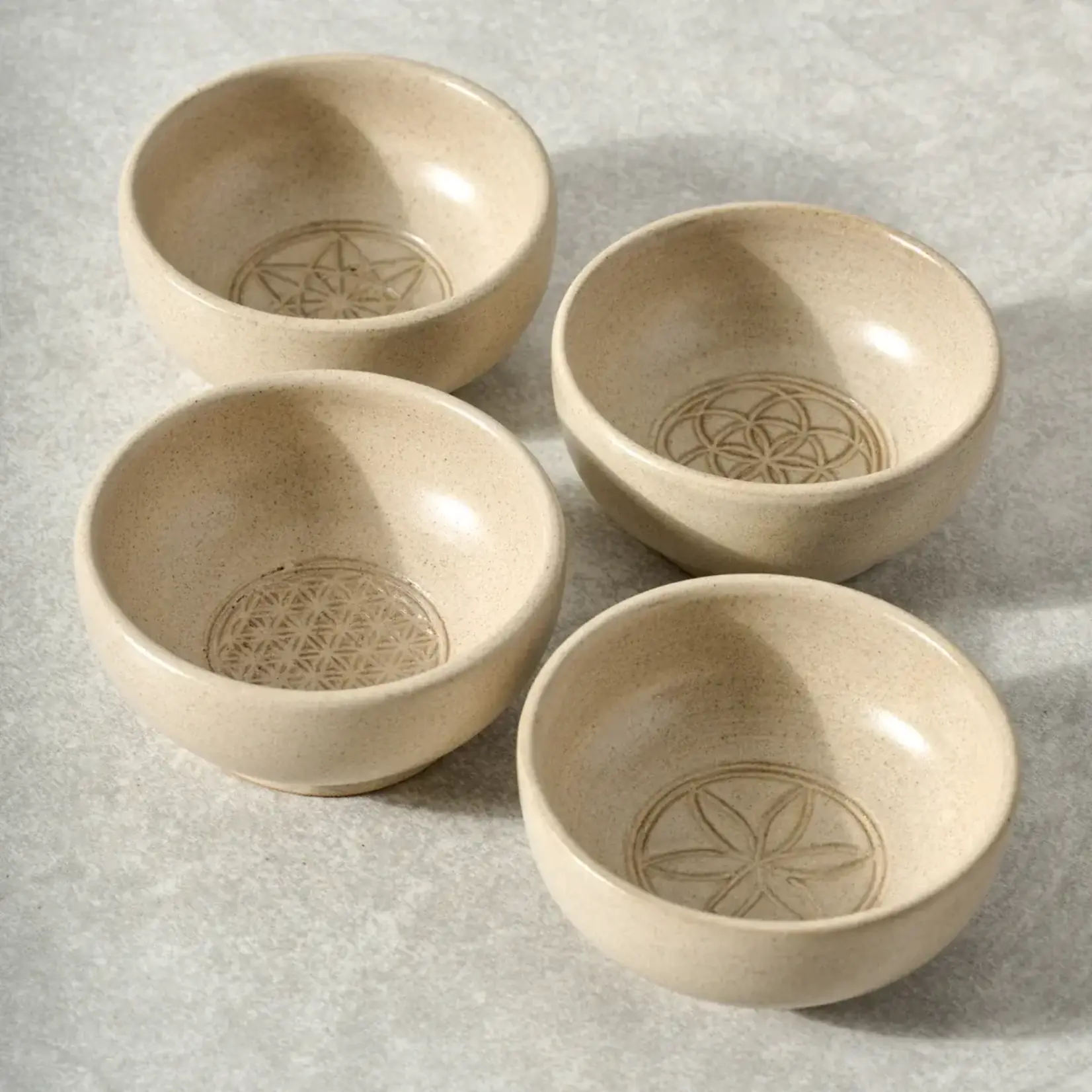 Ten Thousand Villages Sacred Geometry Dipping Bowl - Equilibrium of Life
