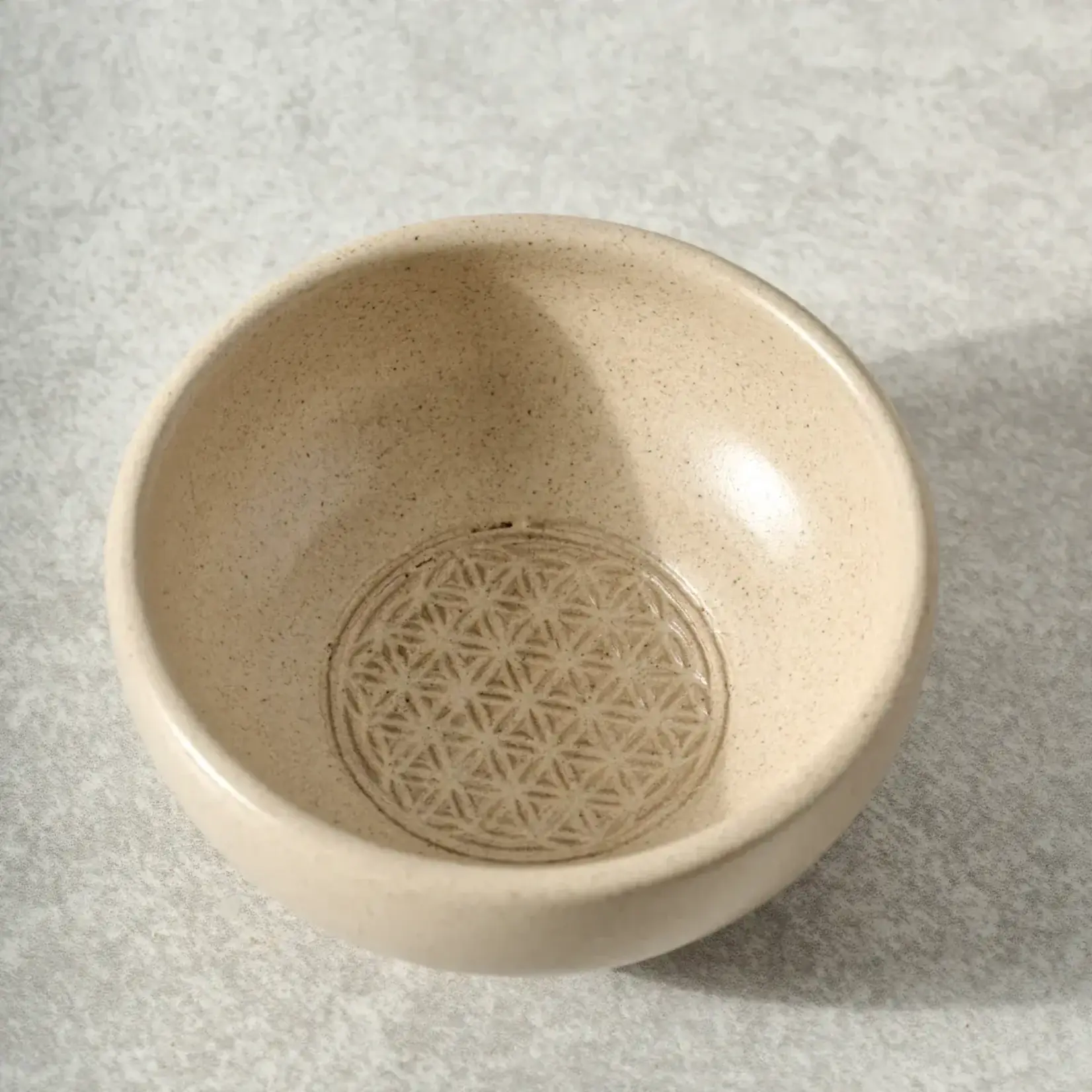 Ten Thousand Villages Sacred Geometry Dipping Bowl - Flower of Life