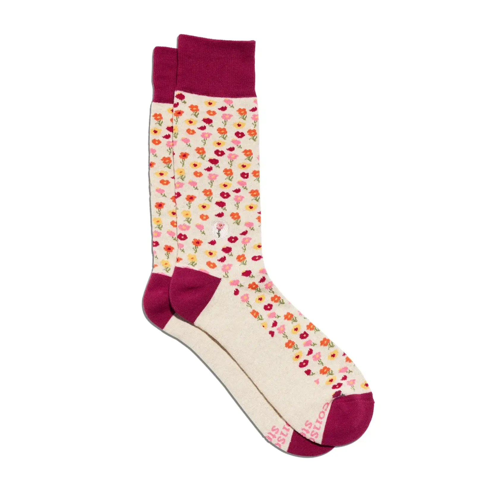 Conscious Step Socks for Women's Equality-Flowers-Small