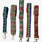 Ganesh Himal Bag Strap, Recycled Sari 2" W x 31-54" L