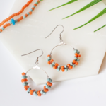 Global Mamas Drift: Earrings-Orange