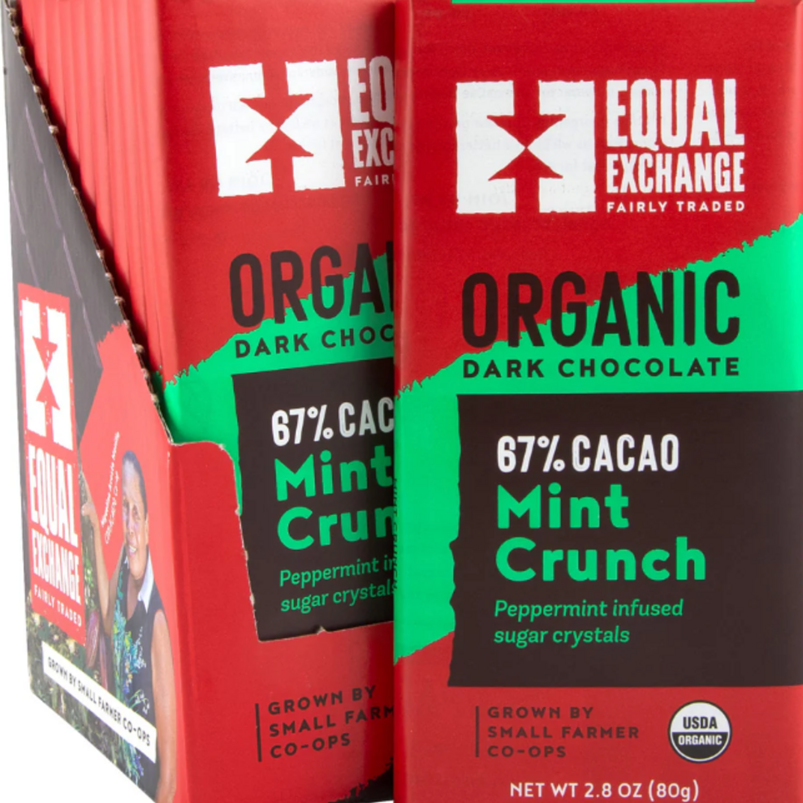 Organic Dark Chocolate Mint Crunch Bar