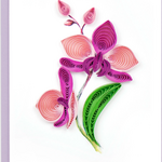 Quilling Card Orchid Flower Gift Enclosure Quilling Card
