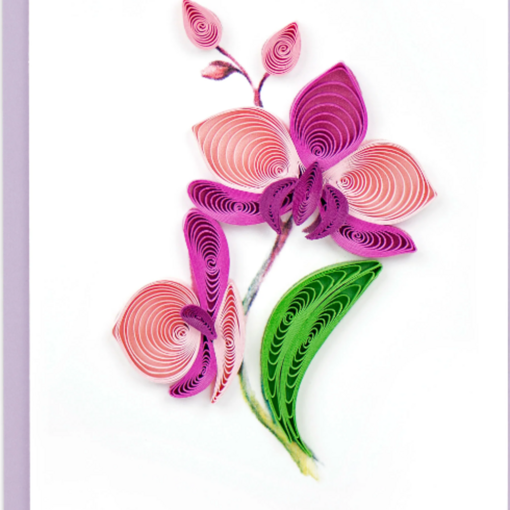 Quilling Card Orchid Flower Gift Enclosure Quilling Card