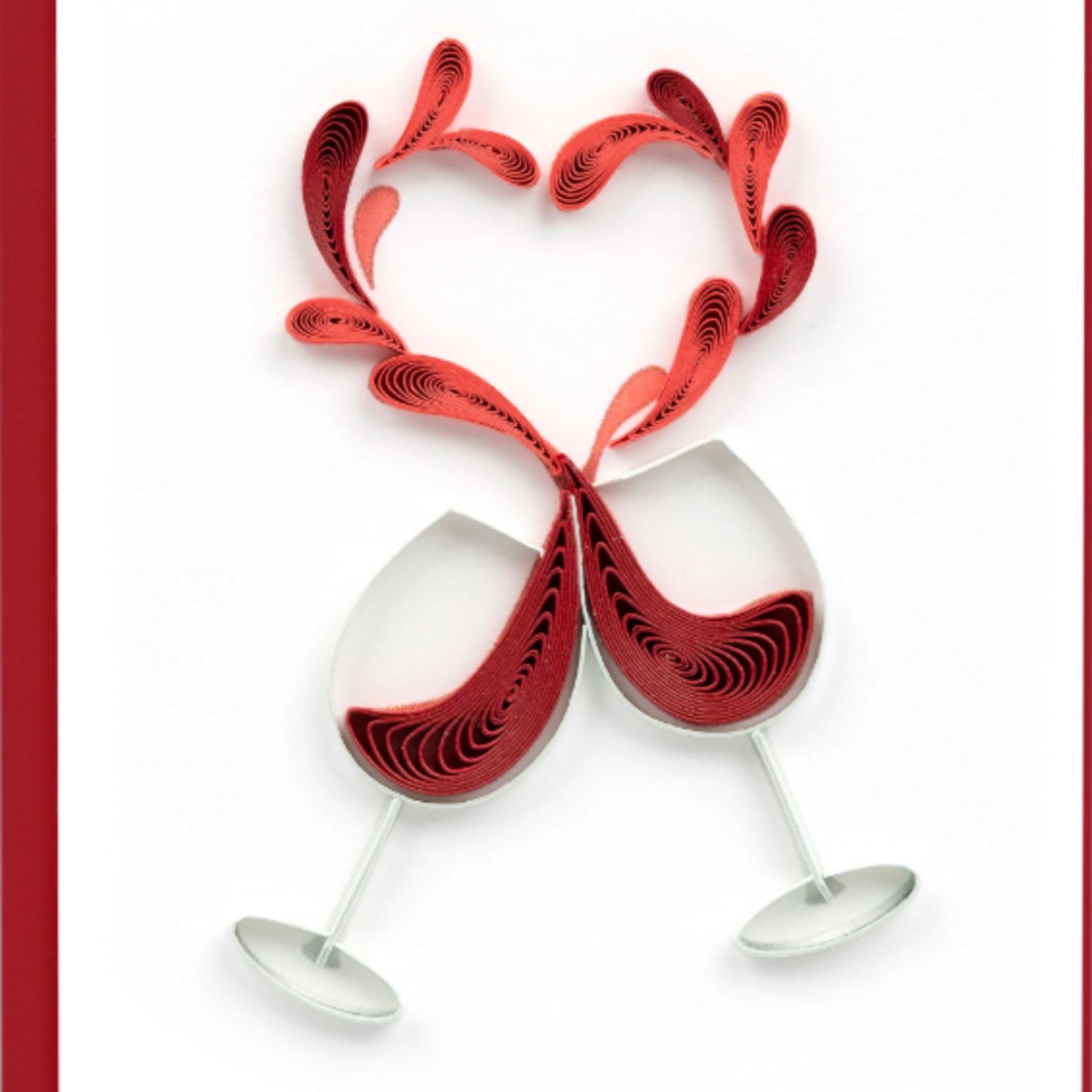 Quilling Card Toast to Love Gift Enclosure Quilling Card