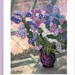 Quilling Card Lilacs in a Window Quilled Card- Artist Series- Cassatt