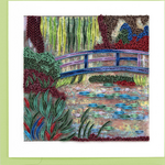 Quilling Card Lily Pond Quilling Card- Artist Series- Monet