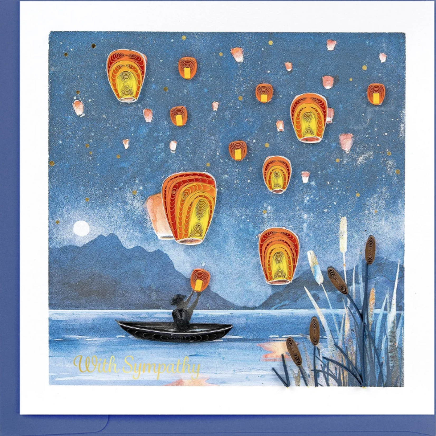 Quilling Card Sympathy Lanterns Quilled Card