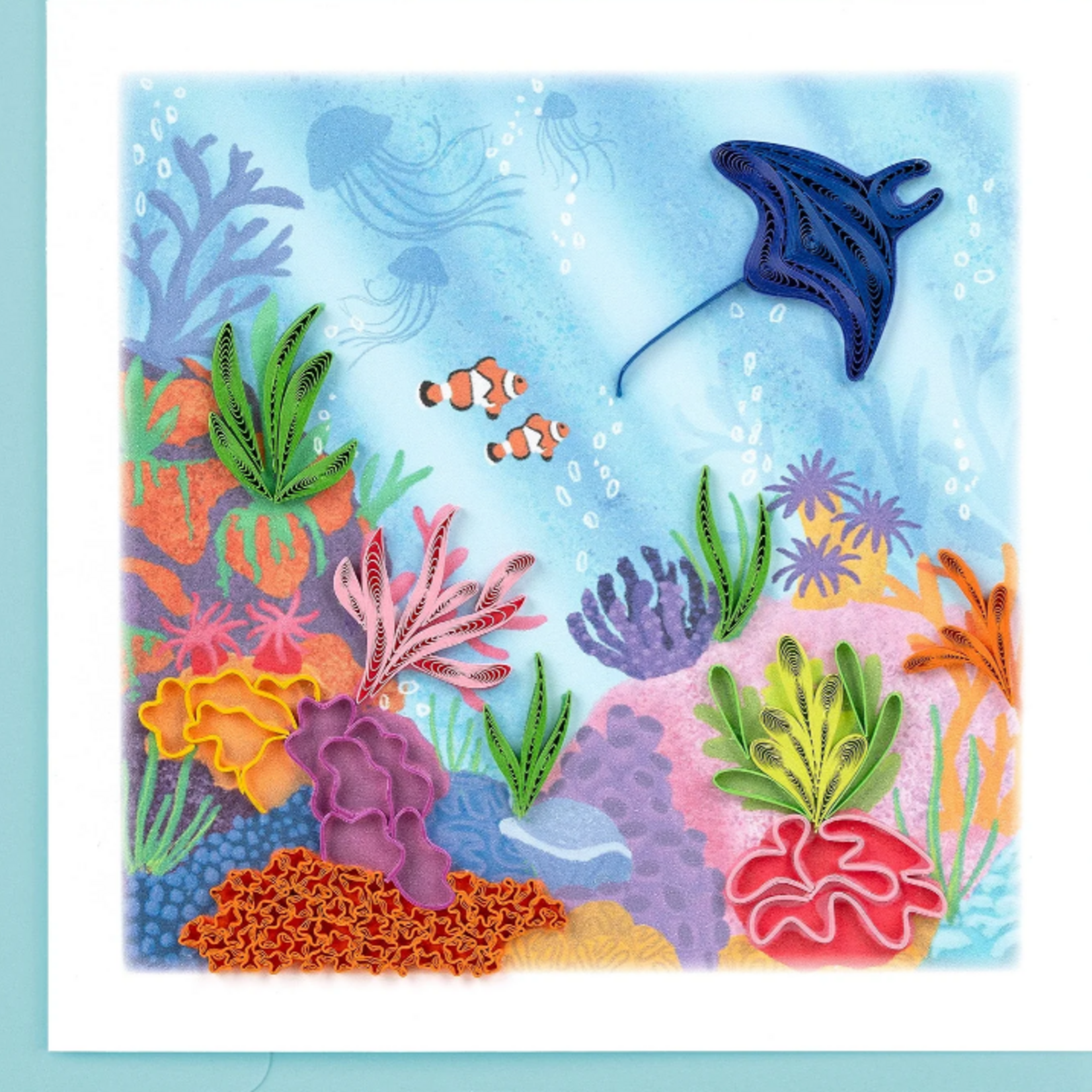 Quilling Card Coral Reef Quilled Card