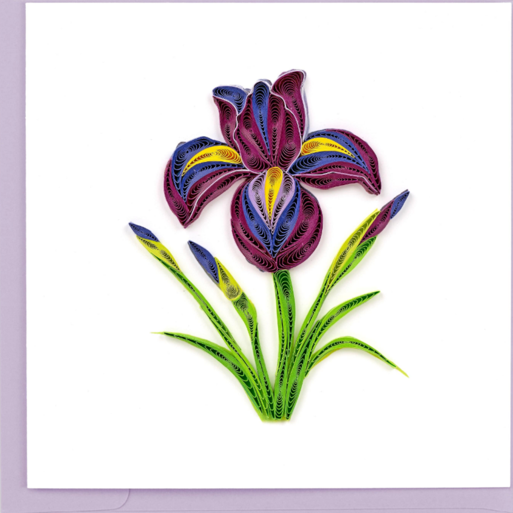 Quilling Card Iris Flower Quilled Card