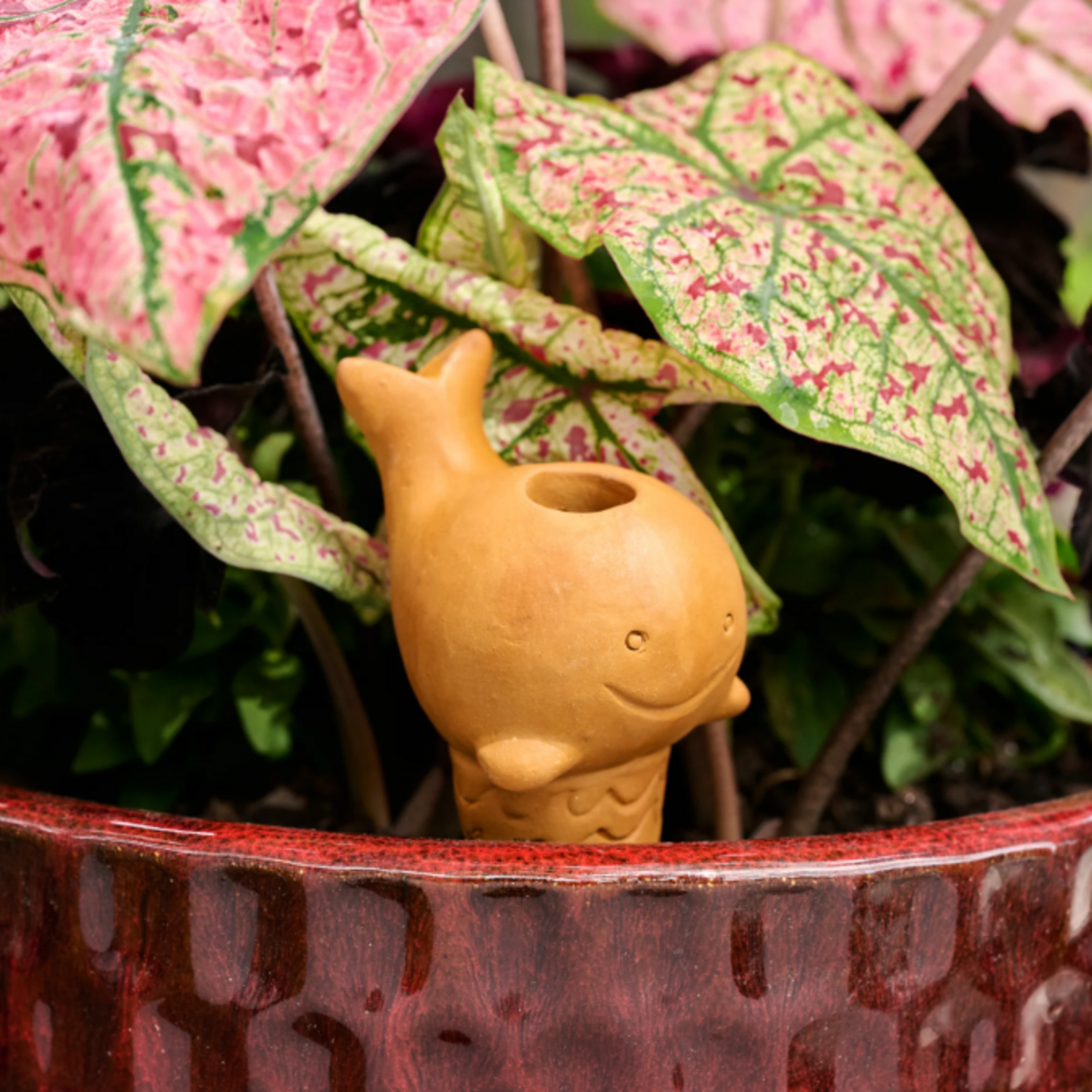 Ten Thousand Villages Self Watering Plant Pet - Whale
