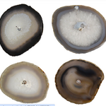 Minga Imports Geode Agate Slice Incense Holder