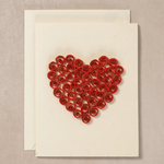 Ten Thousand Villages Handcrafted Quilled Heart Card