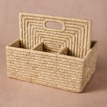 Ten Thousand Villages Pleta Woven Date Palm Leaf Utensil Caddy