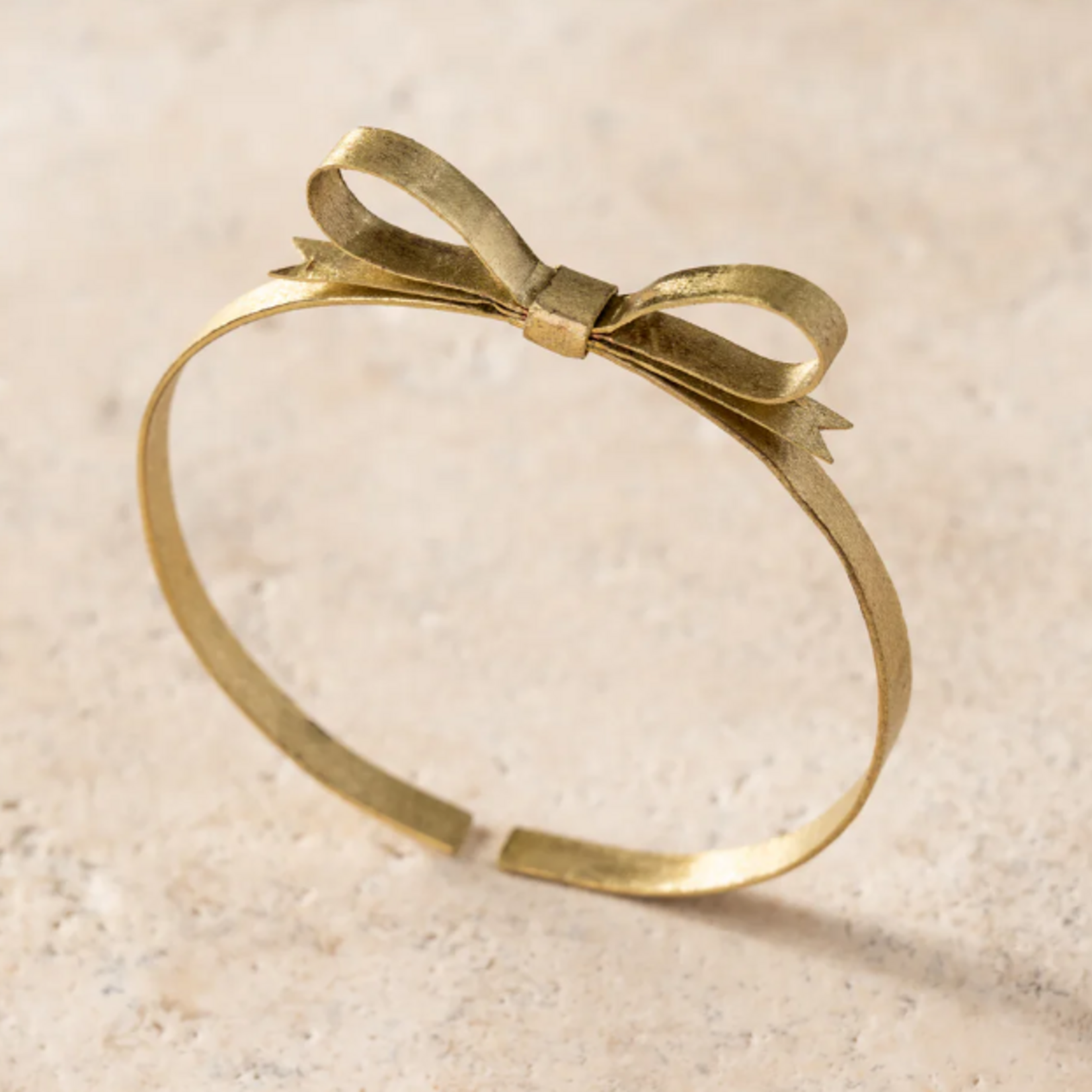 Ten Thousand Villages Dorada Bronze Bow Bracelet