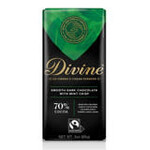 Divine Chocolate 70% Dark Chocolate Mint Crisp Large Bar