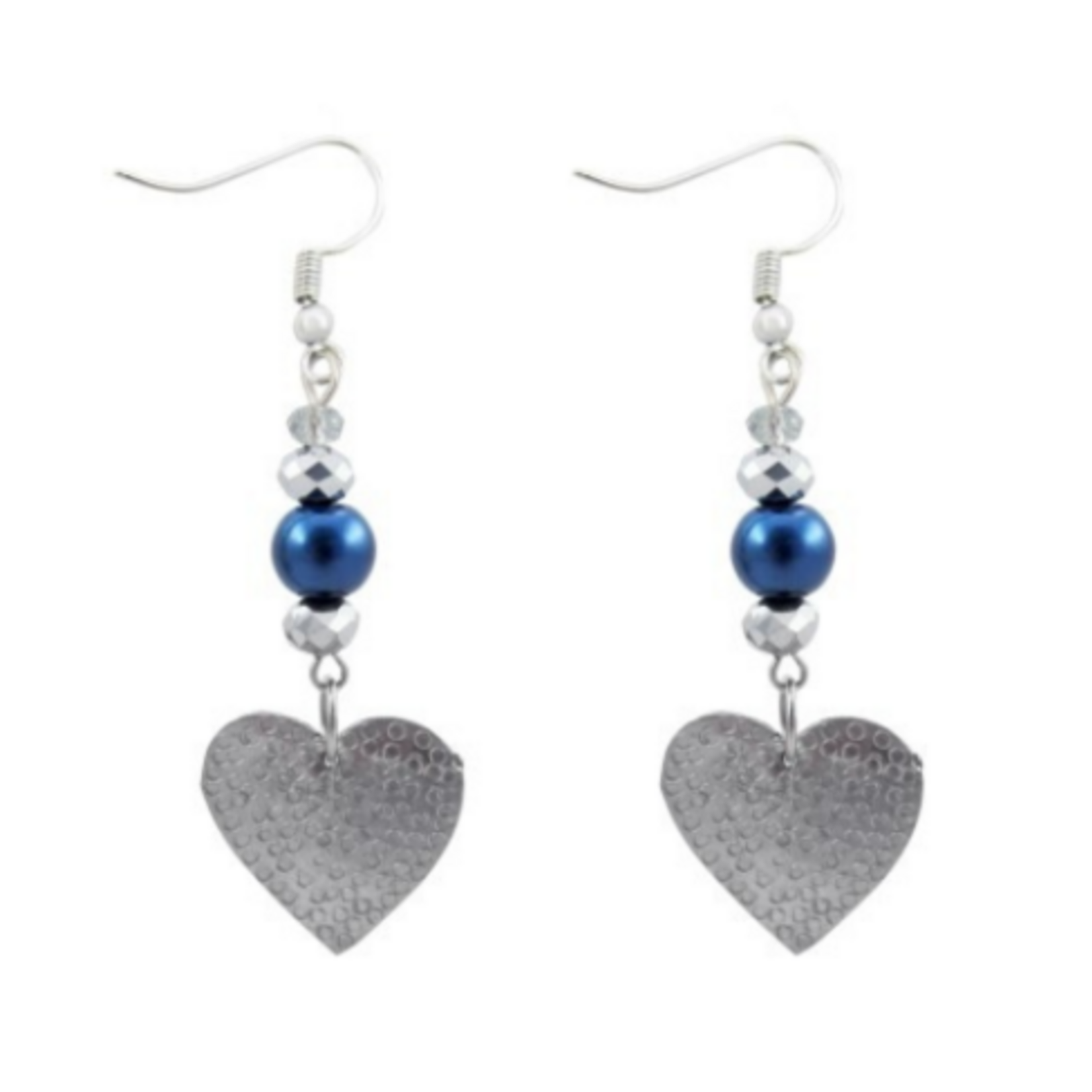 Unique Batik Amore Heart Earrings