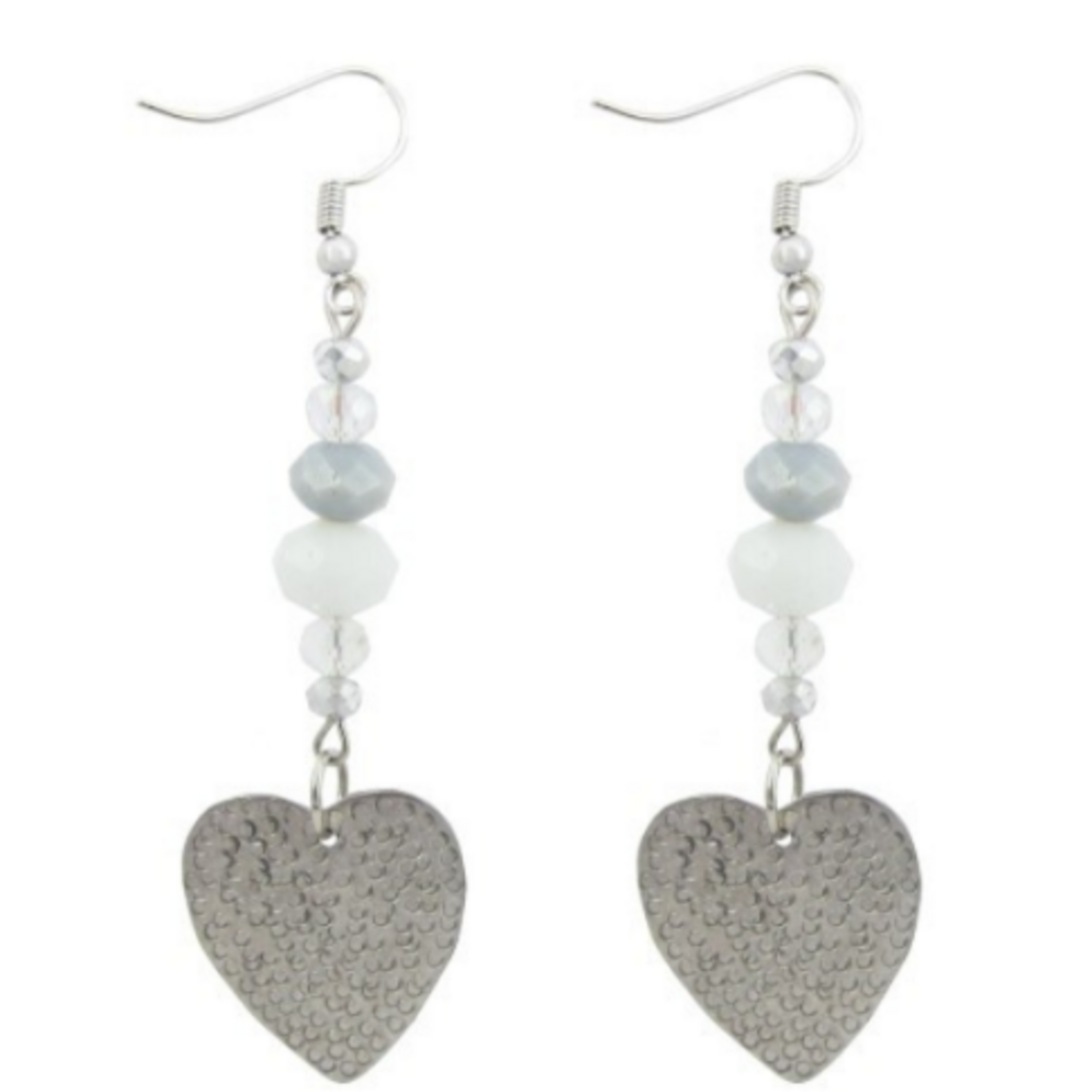 Unique Batik Amore Heart Earrings