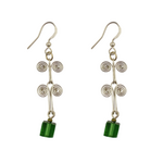 Unique Batik Glass Cube Earrings-Assorted
