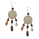 Unique Batik Centavos Coin Charm Earrings