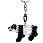 Unique Batik Panda Beaded Keychain