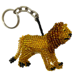 Unique Batik Lion Beaded Keychain
