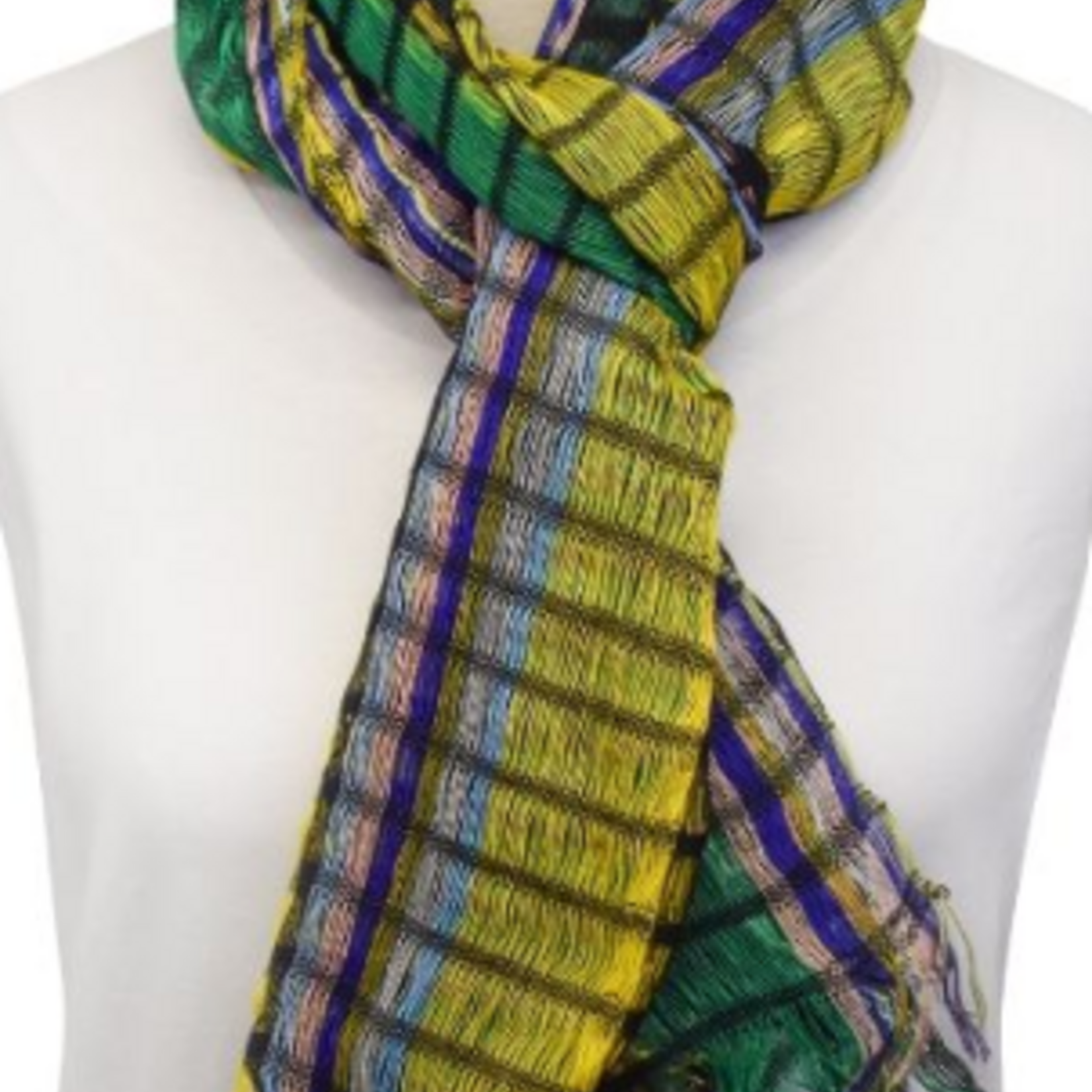 Unique Batik Loose Weave Cotton Scarf