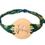 Unique Batik Coco Multi Macrame Owl Bracelet