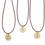 Unique Batik Coco Leather Necklace- Guitar