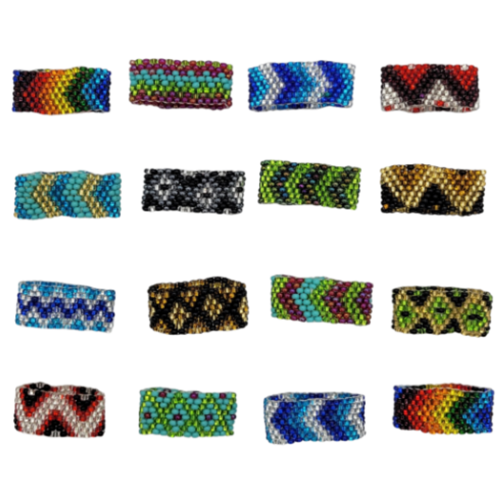 Unique Batik Beaded Woven Ring-Assorted